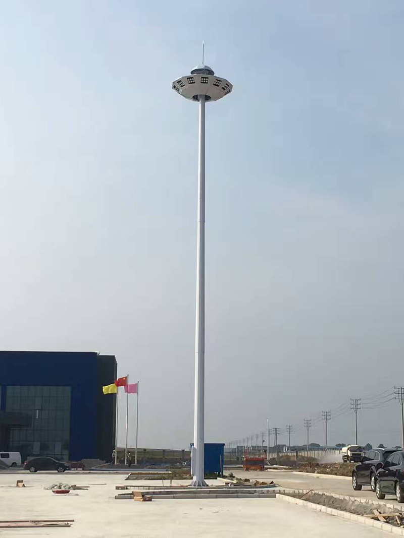 山东青岛某公司高杆灯安装案例